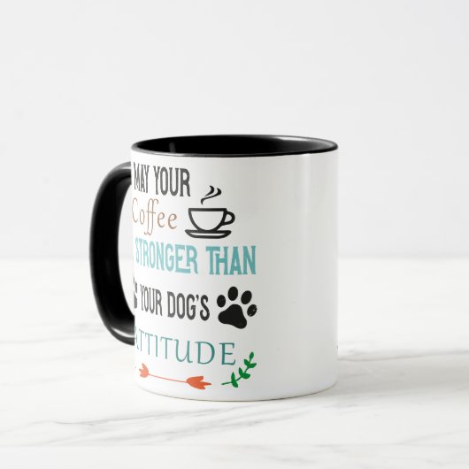 Daughter's Attitude Coffee,dog's mug,coffee mug マグカップ (正面左)
