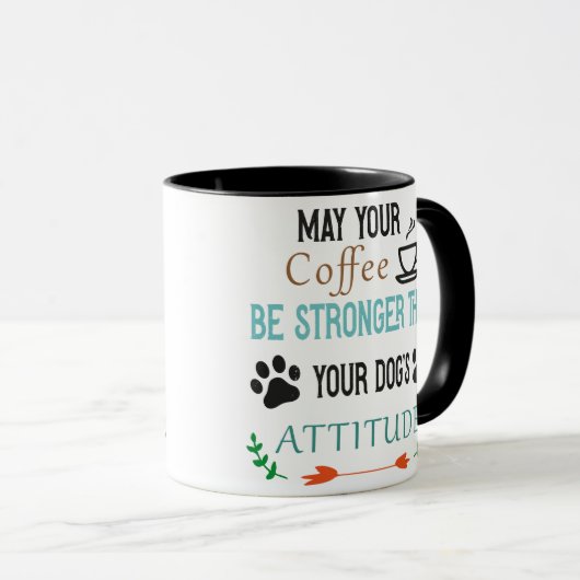 Daughter's Attitude Coffee,dog's mug,coffee mug マグカップ (正面右)