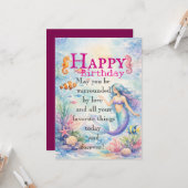 Daughter's Birthday Flat Card カード (正面/裏面インサイチュ)