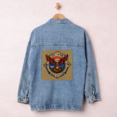 Daughters of the Sky – Hawk Emblem Aviation Logo デニムジャケット (ハンガー)