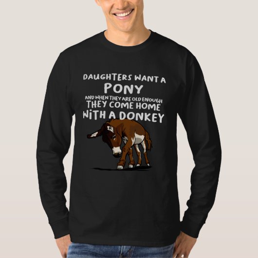 Daughters want a Donkey Tシャツ (正面)