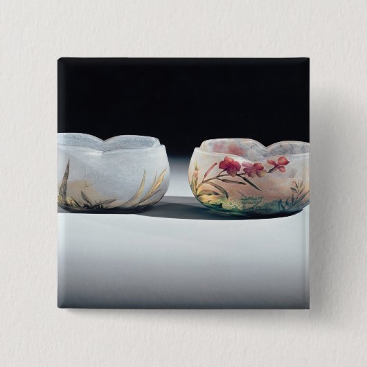 Daum、ナンシー、フランス著2つのボール 缶バッジ (正面)