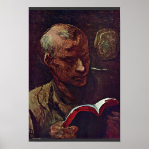 Daumier Honoré著読者 ポスター