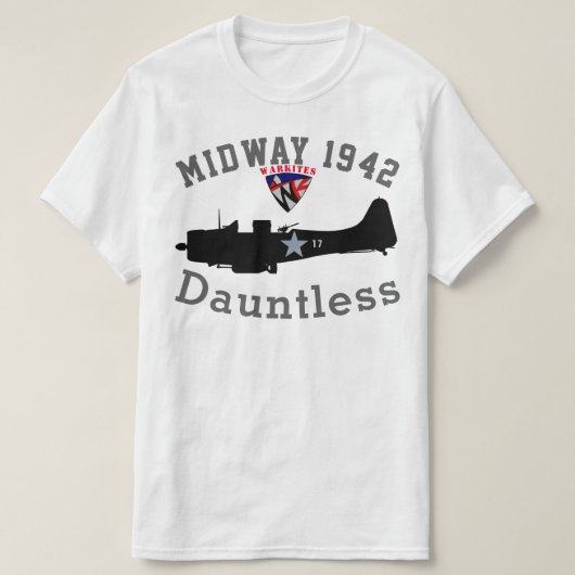 Dauntless Warkites "中間の1942年" Tシャツ (デザイン正面)