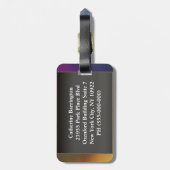 Dauphinのフランスのなバロック式のモノグラム ラゲッジタグ (裏面縦)