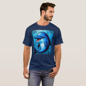 Dauphin bleu joyeux tシャツ (正面フル)