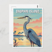 Dauphin Island Alabama Travel ポストカード (正面/裏面)