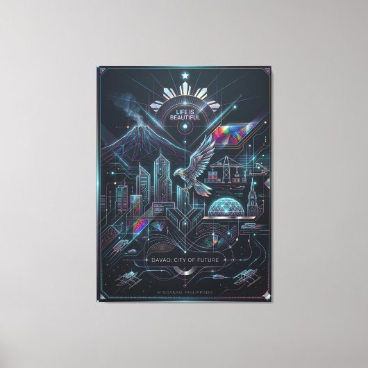 Davao: City of Future キャンバスプリント (正面)