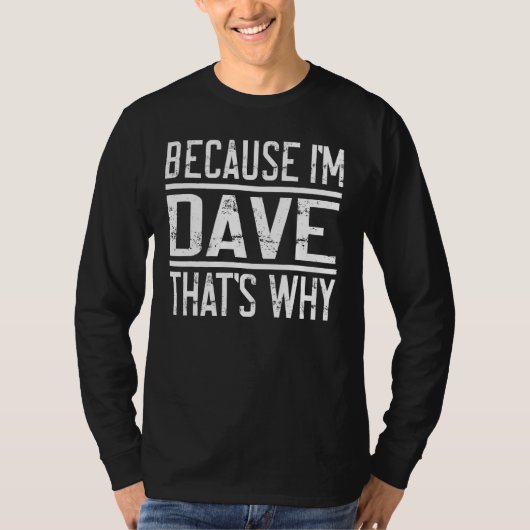 DaveだからDave 1 Tシャツ (正面)