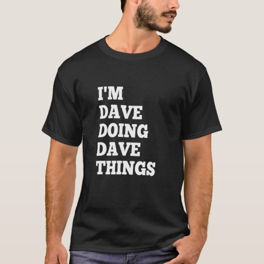 Daveの日常 18 tシャツ (正面)