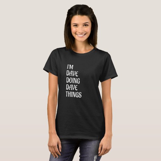 Daveの日常 70 tシャツ (正面フル)