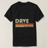 DAVEギフト名パーソナライズされたおもしろいレトロヴィンテージBi Tシャツ (デザイン正面)