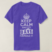 Dave 保 CalmとDaveの対応 Tシャツ (デザイン正面)