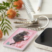 Dave Rectangleキーリングの調整 キーホルダー (正面右)