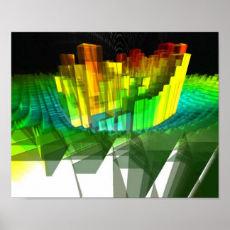 Dave Scrutonによるコンピュータアート： "Mandel" ポスター