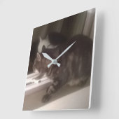 Dave Square Wall Clockと話さない スクエア壁時計 (傾斜)