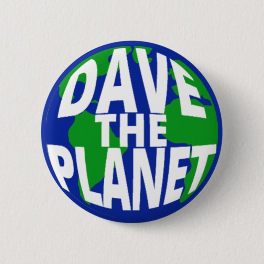 Dave the Planetボタン 缶バッジ (正面)