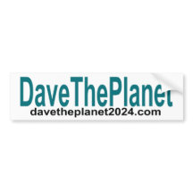 Dave the Planet Bumperステッカー