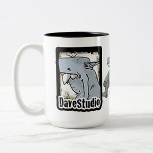 DaveStudioの大きいマグ ツートーンマグカップ