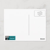 DavidとSeder TableのアイコンのHappy Passover Star ポストカード (裏面)