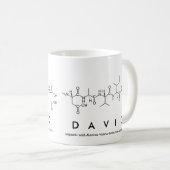 Davidペプチド名mug コーヒーマグカップ (正面右)