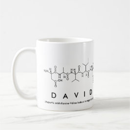 Davidペプチド名mug コーヒーマグカップ