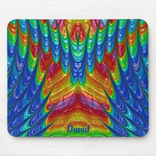DAVID ~ おしゃれな3Dデザイン ~ 名前入り ~ マウスパッド (正面)