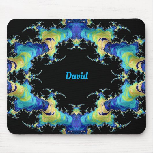 DAVID 〜 不思議な3Dパターン 〜 名前入り マウスパッド (正面)