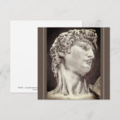 David, After Michelangelo，鉛筆スケッチ，カード (正面/裏面)