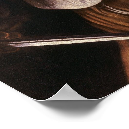 David and Goliath by Caravaggio in Rome – ポスター (角)