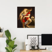 David contemplating the head of Goliath ポスター (ホームオフィス)