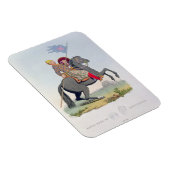 David, Earl of Huntingdon (1084-1153) 1120, engrav マグネット (右側)