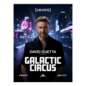  David Guetta - Galactic Circus - [UNVRS] Poster ポスター (正面)