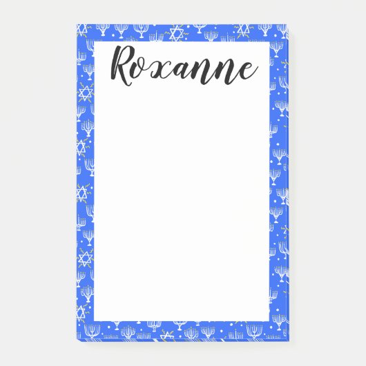 David Hanukkahの(ユダヤ教)メノラースターカスタマイズメモ ポストイット (正面)