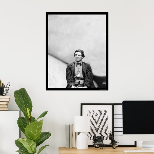 David Herold、Lincoln Kaplater 1865 ポスター (ホームオフィス)