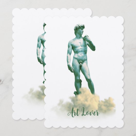 David in the Clouds 招待状 (正面/裏面)