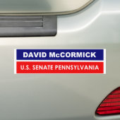 David McCormick US Journey Pennsylvania 2022 バンパーステッカー (車上)