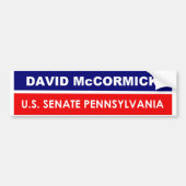 David McCormick US Journey Pennsylvania 2022 バンパーステッカー (正面)