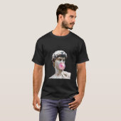 David MichelangeloとBubblegumの銅像の男性の女性 Tシャツ (正面フル)