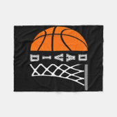 David Name パーソナライズされた Bysketbyll Player Graphic フリースブランケット (正面(横))