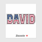 David Name Vorname USA Sticker Stickerset シール (シート)