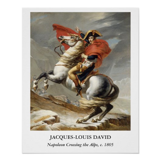 David – Napoleon Crossing the Alps  ポスター (正面)