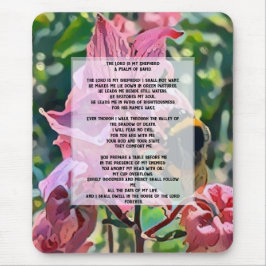 David Psalm 23 biblical quote マウスパッド