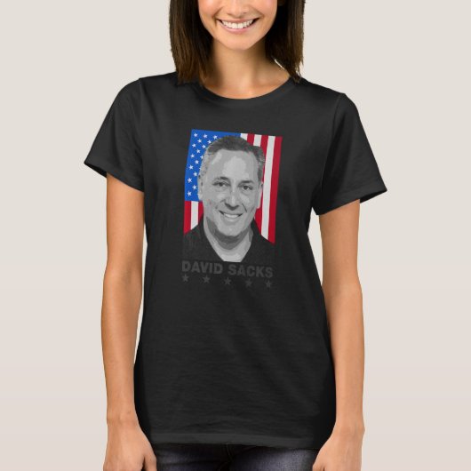 David Sacks All In Podcast Co Host Investor Usa F Tシャツ (正面)