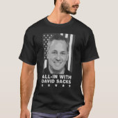 David Sacks All In Podcast Conservative Co Host Tシャツ (正面)