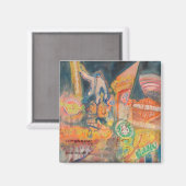 David SchwARTZ, ARTZworks.com著「City Walk Live」 マグネット (正面/裏面)