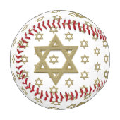 David Seamlessの金ゴールドスター 野球ボール (正面左)