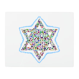 David Star made with Gemstones メタルプリント