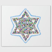 David Star made with Gemstones ラッピングペーパー (フラット)
