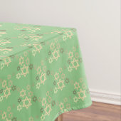 David TablelothのPassover Springtime Green Star テーブルクロス (インサイチュ)
